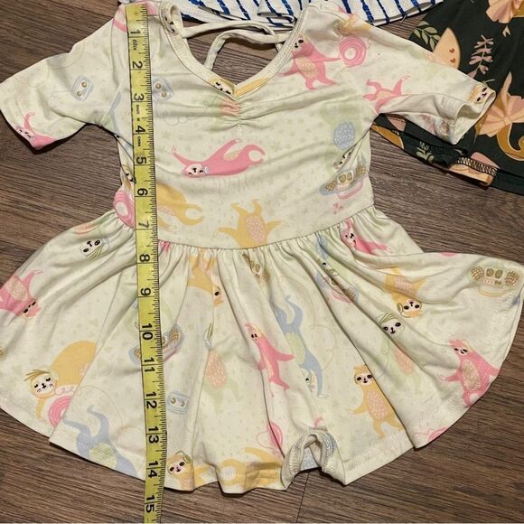 Dot Dot Smile 6 Ballet Style Dresses Multiple Patterns and Colors Size 6-12 mos - Picture 11 of 12